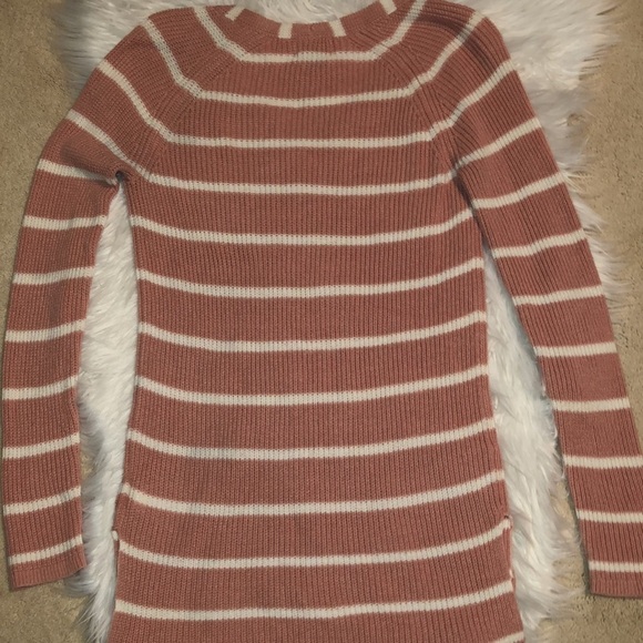 Old Navy Womens Small light pink/white V-neck sweater - Picture 5 of 6